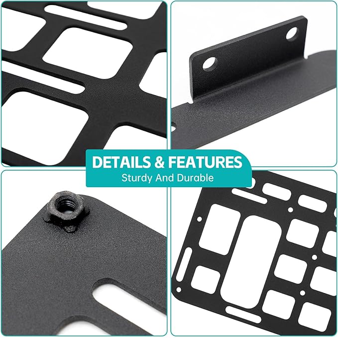 Side Truck Bed Molle Panel Rack System Compatible with 2015-2025 Ford F150 Accessories 5.5FT Cargo Storage Organizer Tools Rack Fit for 2015-2025 F-150 Accessories