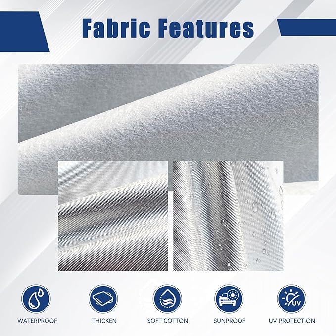 Kayme 6 Layers Car Cover Custom Fit for Mercedes Benz CLK 200 280 320 350 430 500 (1997-2025) Waterproof All Weather for Automobiles, Outdoor Full Cover Rain Sun UV Protection.Silver