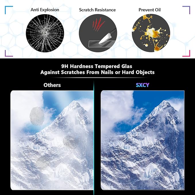 SXCY for 2025 Mini Cooper Accessories 2025 Cooper/Countryman Screen Protector 9.4 Inch Navigation Infotainment Touch Display Screen[Tempered Glass]