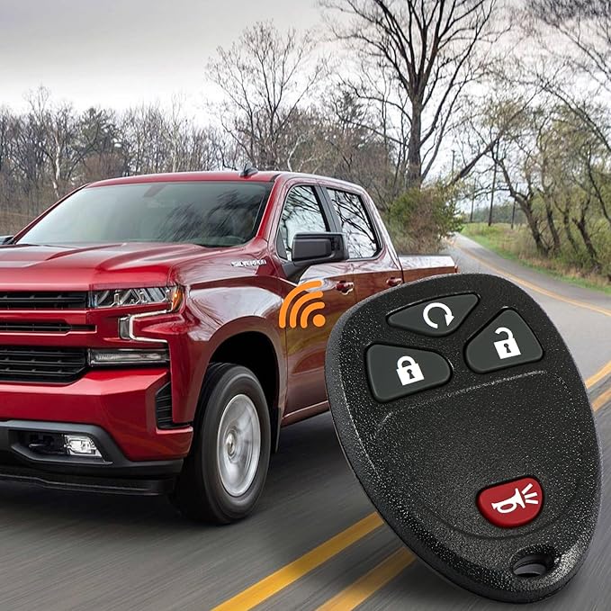 VOFONO Key Fob Replacement Suitable for Chevy Silverado Tahoe Suburban Avalanche Equinox Express Traverse GMC Acadia Yukon Sierra Savana 2007-2016 Keyless Entry Remote Control OUC60270 OUC60221