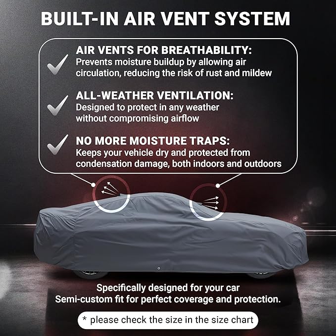 Ultimum Series Car Cover Waterproof All Weather for Toyota Corolla Car Cover 1981-1983 Coupe 2-Door - Protection Semi Custom Fit - Dust, Sun, Snow, Rain, Protection in&Outdoor