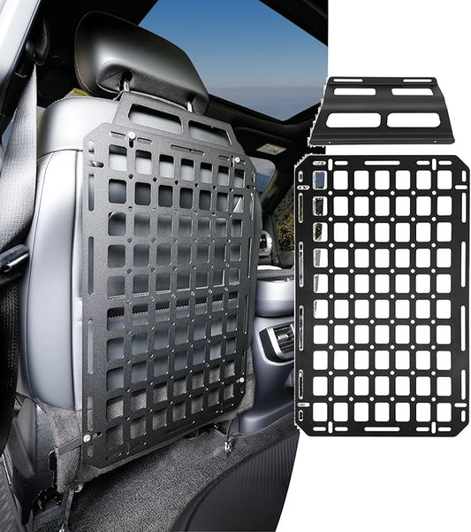 Tactical Seat Back Molle Panel Compatible with 2015-2025 Ford F150 / Raptor, 2017-2025 Super Duty Accessories Rigid Molle Seat Back Organizer Storage System Fit for 2015-2025 F-150 Accessories