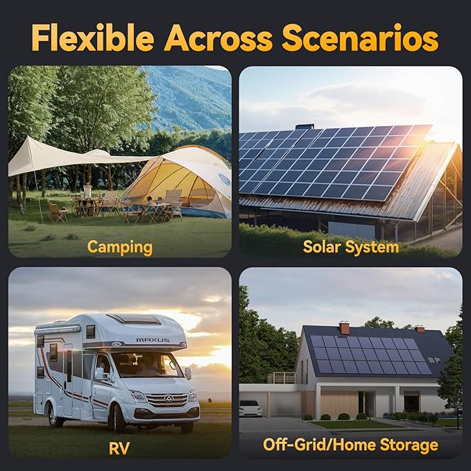 Power Queen 12V 100Ah LiFePO4 Battery Low-temp Protection Group 31, Deep Cycle Lithium Battery with 100A BMS, 1280Wh Energy, Up to 15000 Cycles for Trolling Motor Marine RV Solar (12V 100Ah, 4)