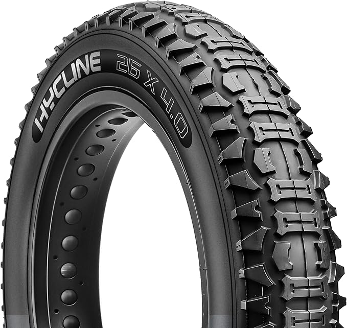 Hycline Ebike Replacement Fat Tire: 20x4.0 Inch Heavy Duty Folding Electric Fat Tires, All-Terrain High-Density Bicycle Tires for Street or Trail Riding