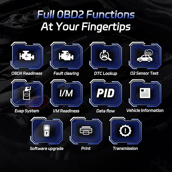 KONNWEI OBD2 Scanner Fit for VW Audi Skoda Seat, Full System OBD2 Scanner Diagnostic Tool w/Battery Registration, Code Reader with Oil/EPB Reset, BMS, Throttle Match for VAG, Full OBD2 Service