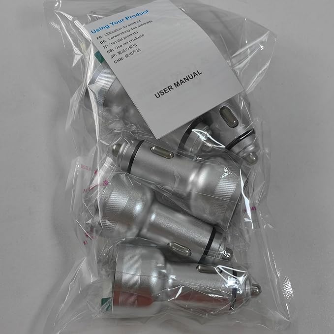 65W Car Phone Charger USB C, 5 Pack 4-Port Cigarette Lighter Adapter, 12V USB C Fast Car Charger Type C Car Adapter, Car Accessories for iPhone 17 16 15 14 13 12 Pro Max,Galaxy,Pixel,iPad,Android