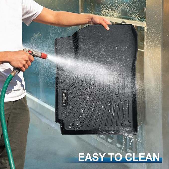 Peleus Floor Mats for KIA Soul 2020-2025 (Fits Upper Floor of The Trunk,Without Subwoofer),TPE All Weather Protection 2 Rows Car Floor Liners with Cargo Liner KIA Soul Trunk Mat+Floor Mats