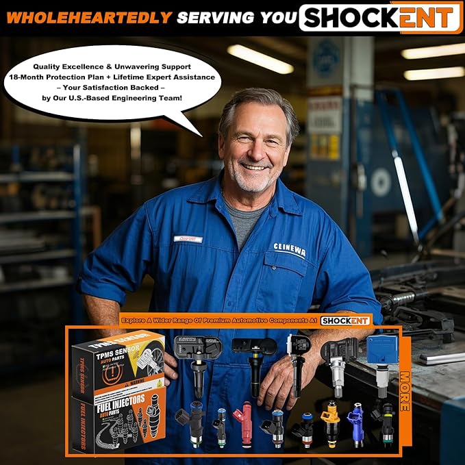 0280158227 Upgraded 4-Hole Fuel Injectors Compatible with Ford F-150 5.0L 2011–2017 & Mustang 5.0L/5.2L 2011–2018 | Replaces BR3Z-9F593-A, FJ1132 | 8PCS High-Performance Fuel injectors