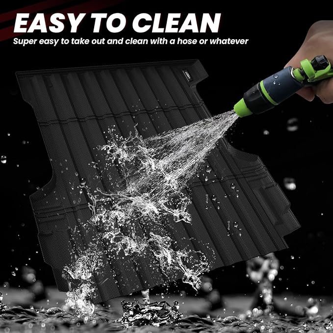 Lasfit Truck Bed Mat for Chevrolet Chevy Colorado/GMC Canyon 2015-2022, Only Fit 5FT Bed, Vehicle Bed Mat Custom Fit Flush All Weather Protection TPE Pickup Car Bed Liner