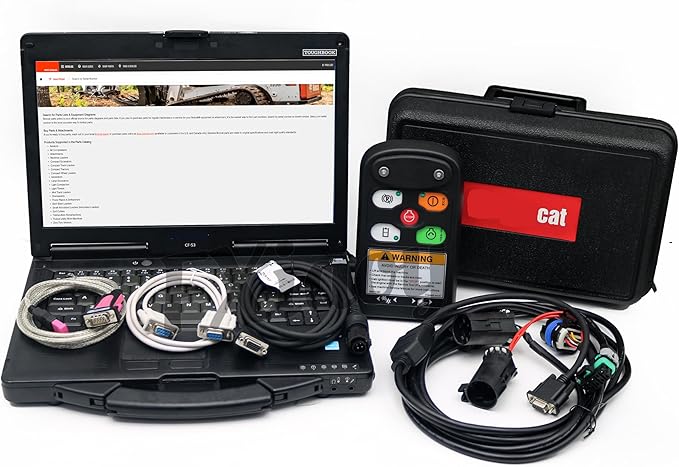 Ready to Use for Bobcat Service Analyzer Bobcat Diagnostic Tool (RST) with Laptop Service Tool Harness Remote Start Diesel Scan Tool (Service Analyzer+Bobcat Parts)