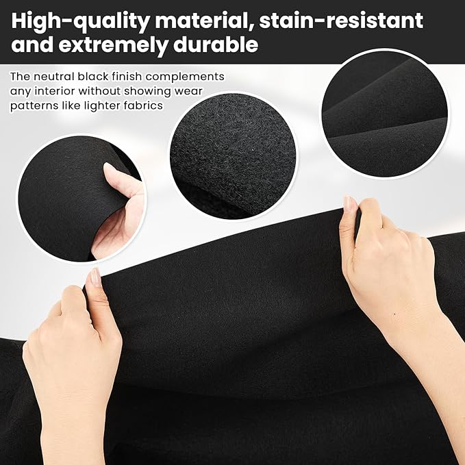 Nuanchu 78.7 x 47.2 Inch Black Underfelt Carpet for Speaker Sub Box, RV, Boat, Marine, Auto, Truck, Car Trunk, Door Liner, Desk