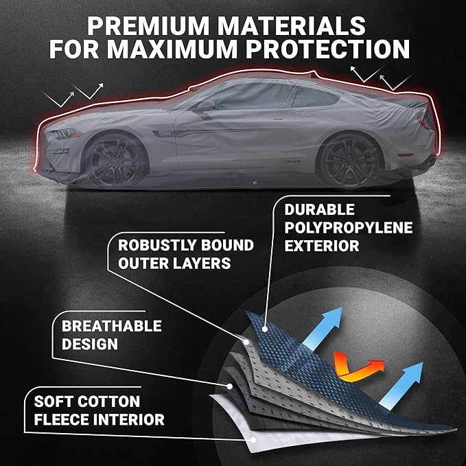 Ultimum Series Car Cover Waterproof All Weather Volkswagen Dasher Vw Passat Car Cover B6 / B7 2006-2015 - Protection Semi Custom Fit - Dust, Sun, Snow, Rain, Protection in&Outdoor