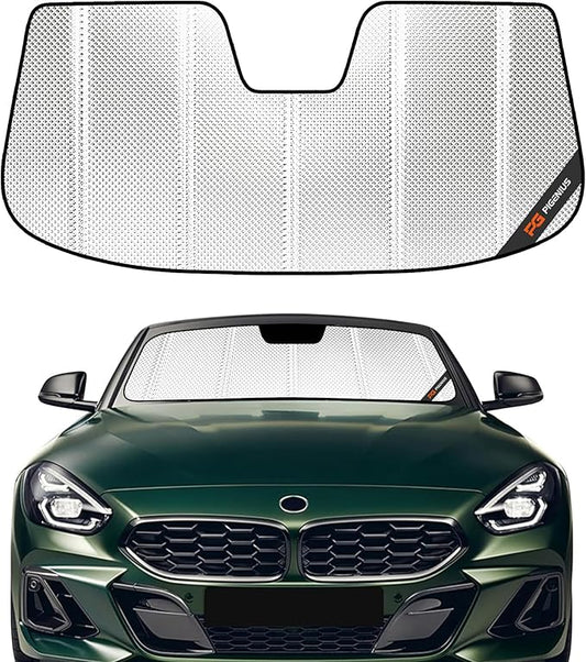 Windshield Sun Shade for BMW Z4 2009-2016, Reflective Aluminum Film Front Window Sunshade-B