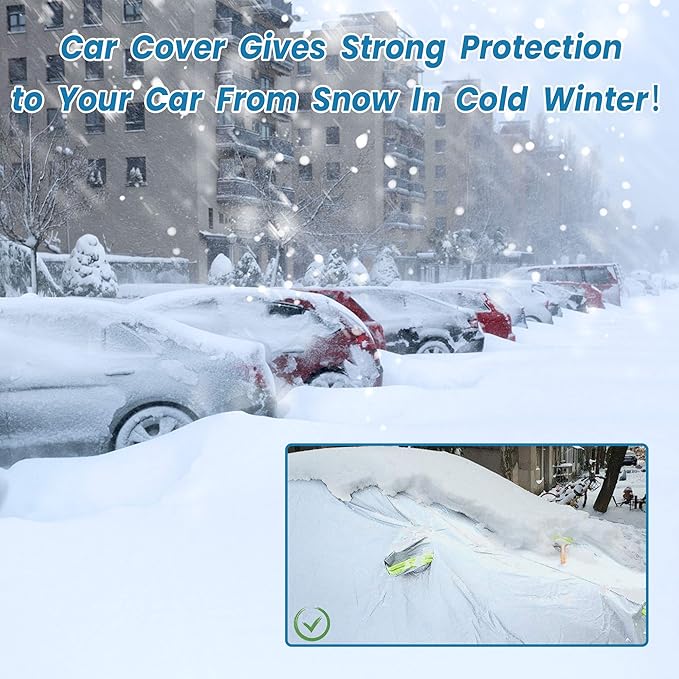 SUV Car Cover Waterproof All Weather, Outdoor Car Covers for Automobiles Car Covers Universal Fit SUV Up to 181’’