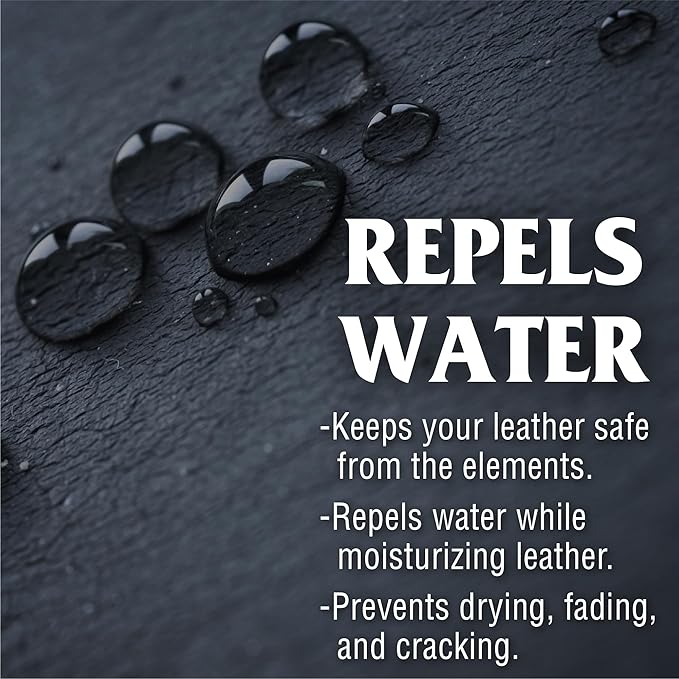 Mr. Leather Cleaner and Conditioner (8 oz) - Restores & Protects All Leather with Natural Oils - Hydrating and Water-Repelling Cream for Couches, Car Interior, Shoes, and Bags