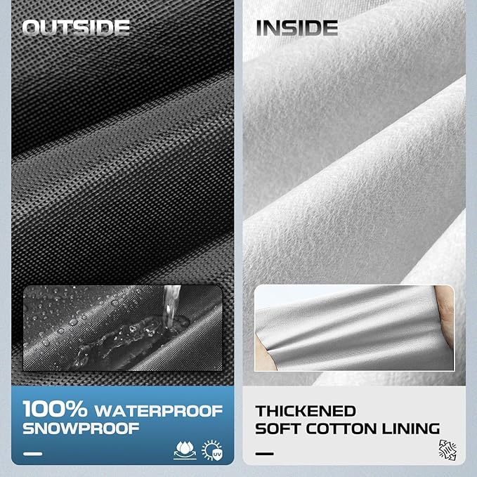 10 Layers Car Cover for Automobiles Waterproof All Weather, Full Exterior Cover with Repair Patches, Winter Rain Sun UV Protection, Fits Honda CRV, BMX X3 etc.