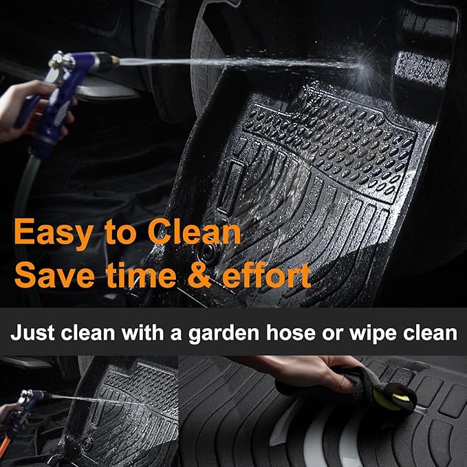 Binmotor-Floor Mats & Cargo Liner for Chevrolet/Chevy Spark GT 2015-2022 All Weather Car Mtas Floor Liners Car Floor Mats Cargo Trunk Mat for Chevy Spark GT Accessories