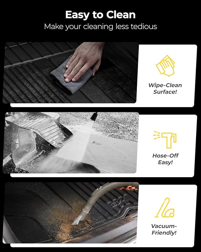 3W 2018-2024 BMW X3 Cargo Liner, All Weather TPE X3 Accessories Custom Fit for BMW X3 G01 30i M40i M Car Mats (Only for car Without Spare tire) (Don't Fit 30e)