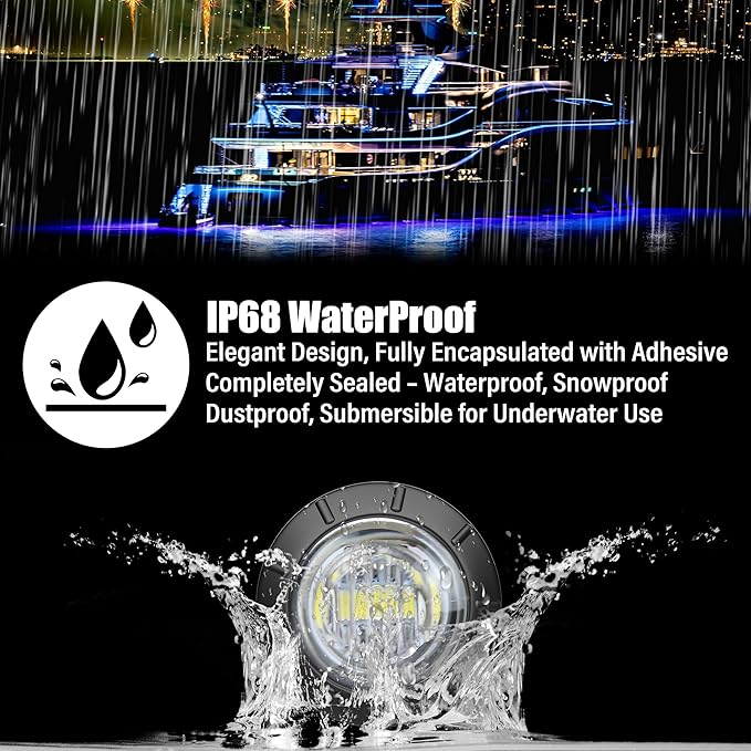 ALFU 10PCS 3/4" White 12V LED Boat Interior Lights Marine Navigation Lights Clearance Marker Lights Round Bullet Side Indicator Lamps for Truck, Trailer, RV, Van, Boat, Bus, Caravan