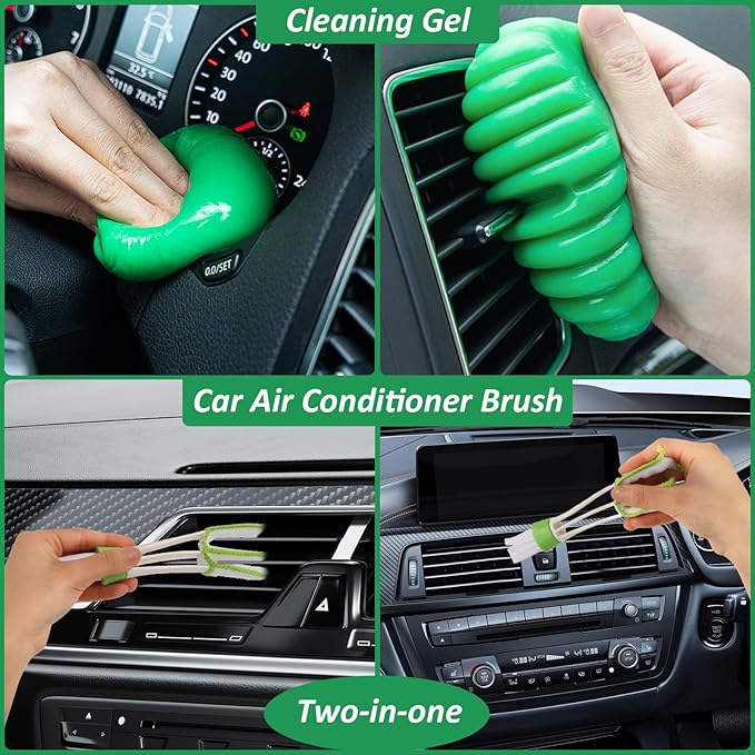 18PCS Car Detailing Brush Set, Car Interior Detailing Kit for Cleaning Interior, Exterior, Wheels, Dashboard, Upholstery Care, Professional Car Care Kit for Car Owners and Enthusiasts
