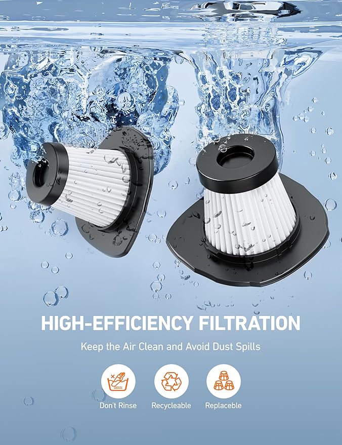 AstroAI 4-in-1 Car Vacuum Cleaner and Tire Inflator Portable with Accessories Air Compressor Digital Dual Values Display, 150 PSI Car Tires Air Pump with LED Light, 12V DC, 16.4FT Cord for Auto