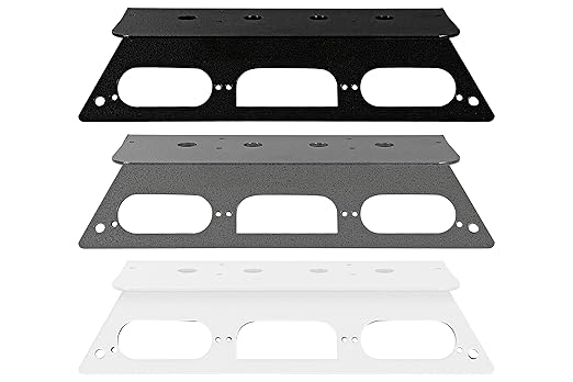 Antenna Mounting Plate - 2020 Ford Superduty F450 Aluminum Trucks - Compatible - No-Drilling Required - No Cam - Black
