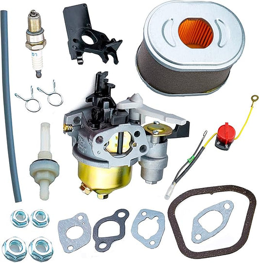 Ruma Adjustable Carburetor Air Filter Spark Plug Kit for Honda GX120 GX160 GX200 5.5Hp 6.5Hp 4Hp Engine and Power Equipment