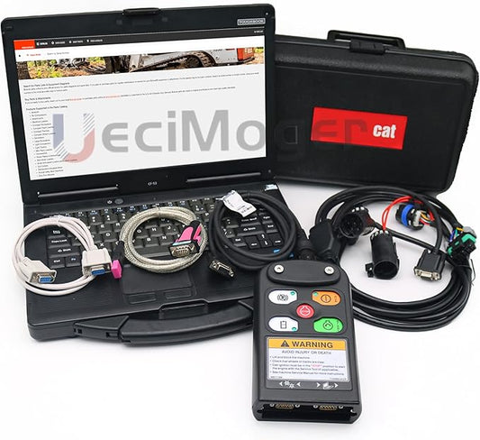 Ready to Use for Bobcat Service Analyzer Bobcat Diagnostic Tool (RST) with Laptop Service Tool Harness Remote Start Excavator Scanner Tool (Service Analyzer+Bobcat Parts)