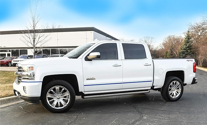 16Ft Dark Blue Car Motor Bike Self-Adhesive Exterior and Interior Molding Trim Universal Dashboard Bumper Window Door Body Side Decorative Strip Scratch-Proof (Width: 1/2 inch (12mm))