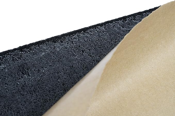 NVX 32 Square Feet Black Subwoofer Box/Trunk Liner Carpet with Adhesive Back
