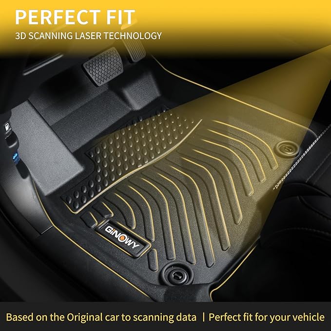 GINOWY-Floor Mats & Cargo Line for 2016-2022 RX RX350/ RX450h (Not for RXL), All Weather Car Mats RX Cargo Trunk Mat, Waterproof TPE Rubber Liners Durable Mats 3D Laser