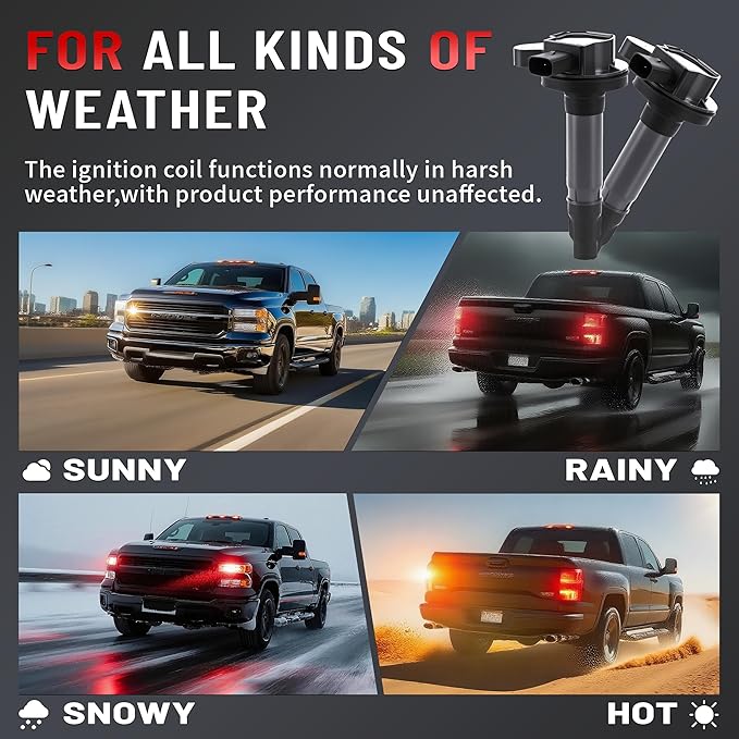 PZ Ignition Coil Pack and Iridium Spark Plugs Compatible with 2007-2016 Ford Edge Flex Explorer Mustang,Lincoln 07-16 MKS MKT MKX MKZ,08-09 Mercury Sable 3.5L 3.7L V6 Set of 6 Replaces#UF595 UF553