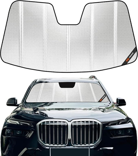 Windshield Sun Shade for BMW X7 2023-2024, Alpina XB7 2023-2024, Reflective Aluminum Film Front Window Sunshade-B
