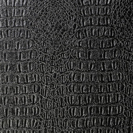 Alligator Fabric, Soft Textured Crocodile Vinyl Faux Leather, Gator Skin Embossed Upholstery DIY Craft and Clips Pleather Sheets – One Foot Cut 12”x54” (Silver Sparkle)